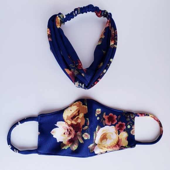 BOGO FREE Twist Knot Turban Headband Face Mask Reusable Set - Picture 7 of 10